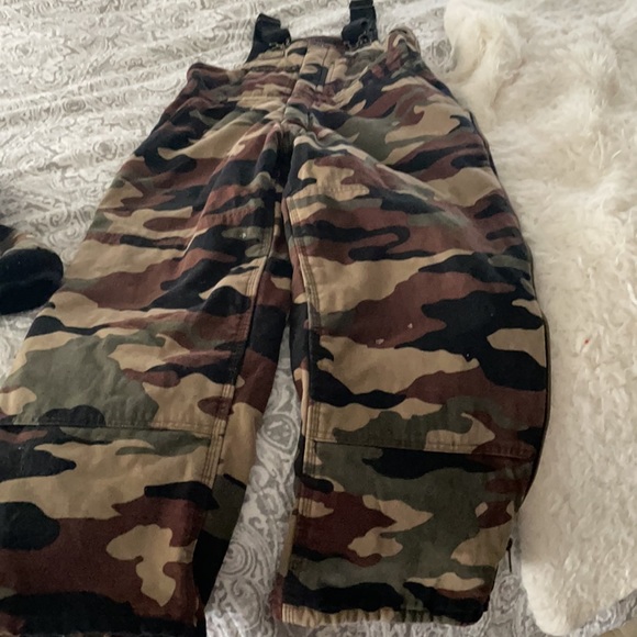 YOUTH BOYS "Walls Blizzard Proof Camo Coveralls & Dickies Coat XL 14/16 EUC - Picture 6 of 8